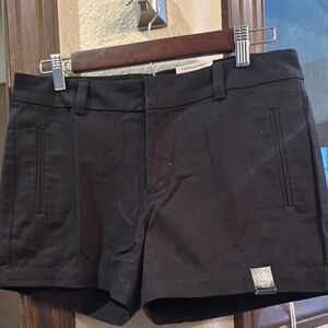NEW Black twill shorts